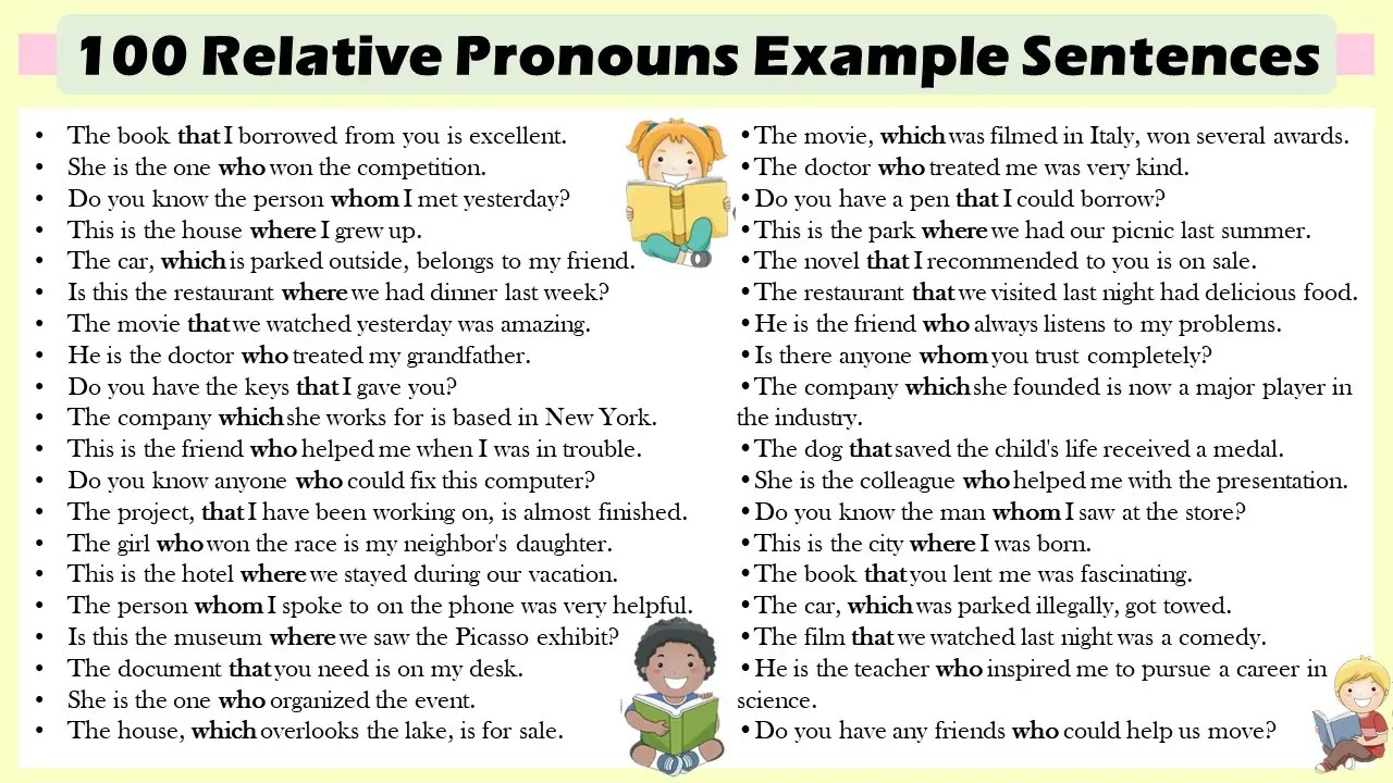 Relative Pronouns Examples Sentence In English - EasyEnglishPath