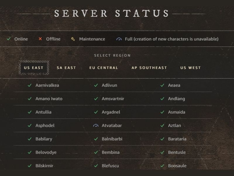New World Won't Load Servers Here's How To Connect