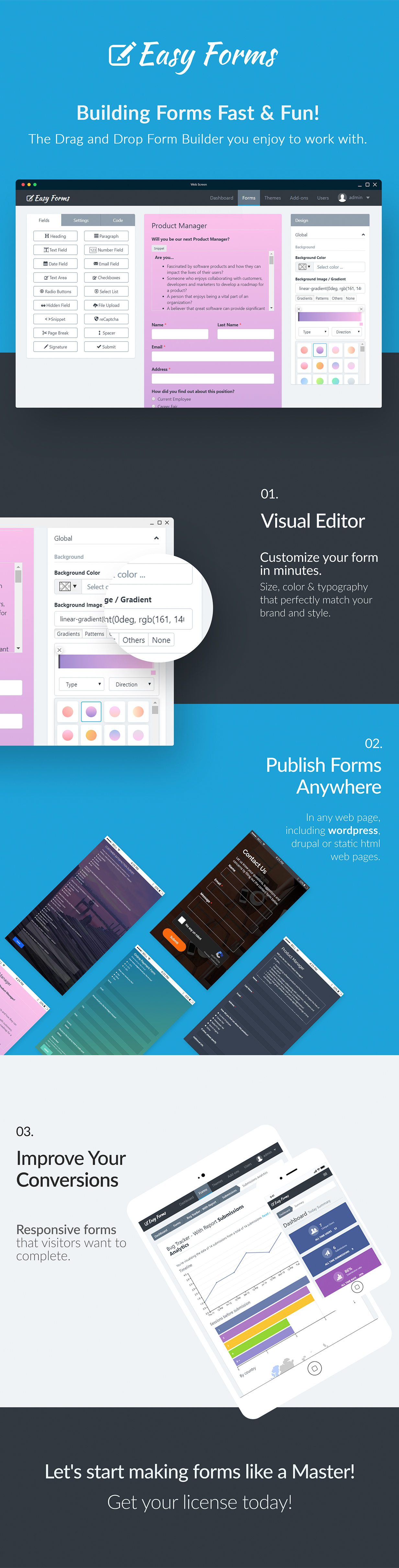 Easy Forms Advanced Form Builder and Manager Template XD