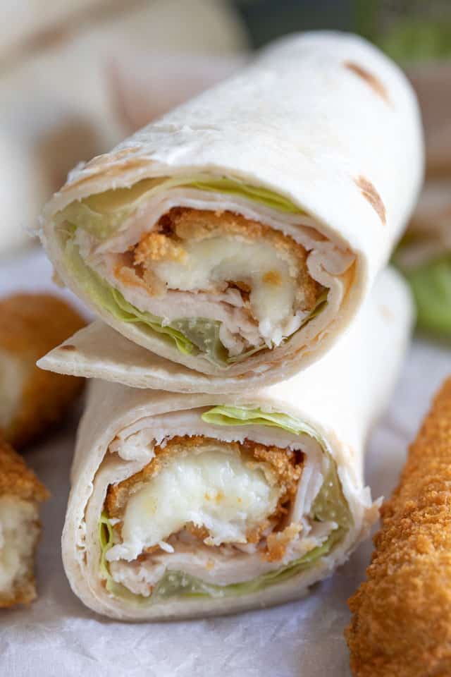 Easy Turkey Wraps Recipe with Mozzarella Sticks EASY GOOD IDEAS