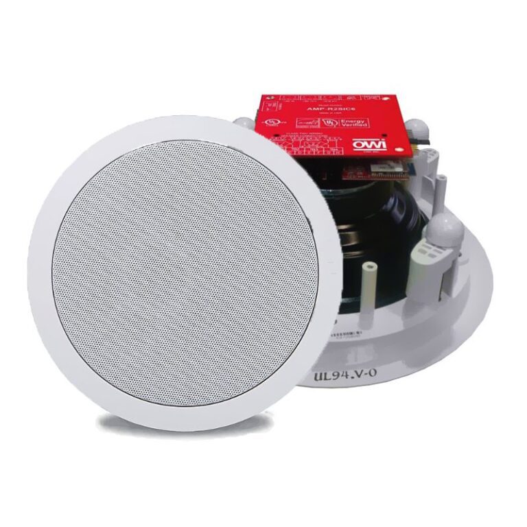 Two Source, Amplified, 6.5", Drop Ceiling Speakers Easy Graphics