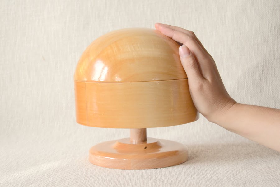 Milliners Hat Block with Hat Block Stand
