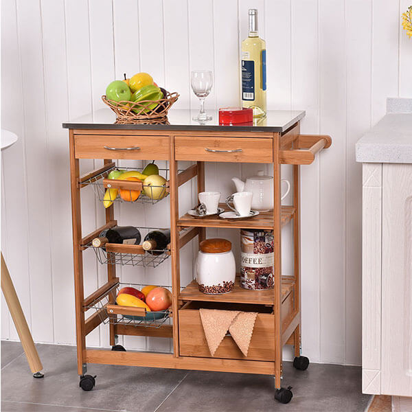 6 Best Bamboo Kitchen Carts of 2024 Easy Home Concepts