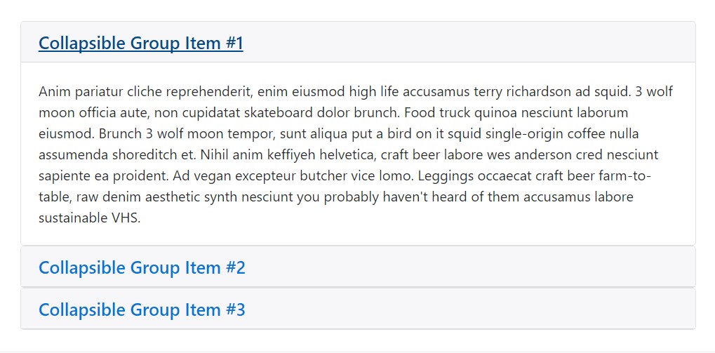 Bootstrap Accordion Group
