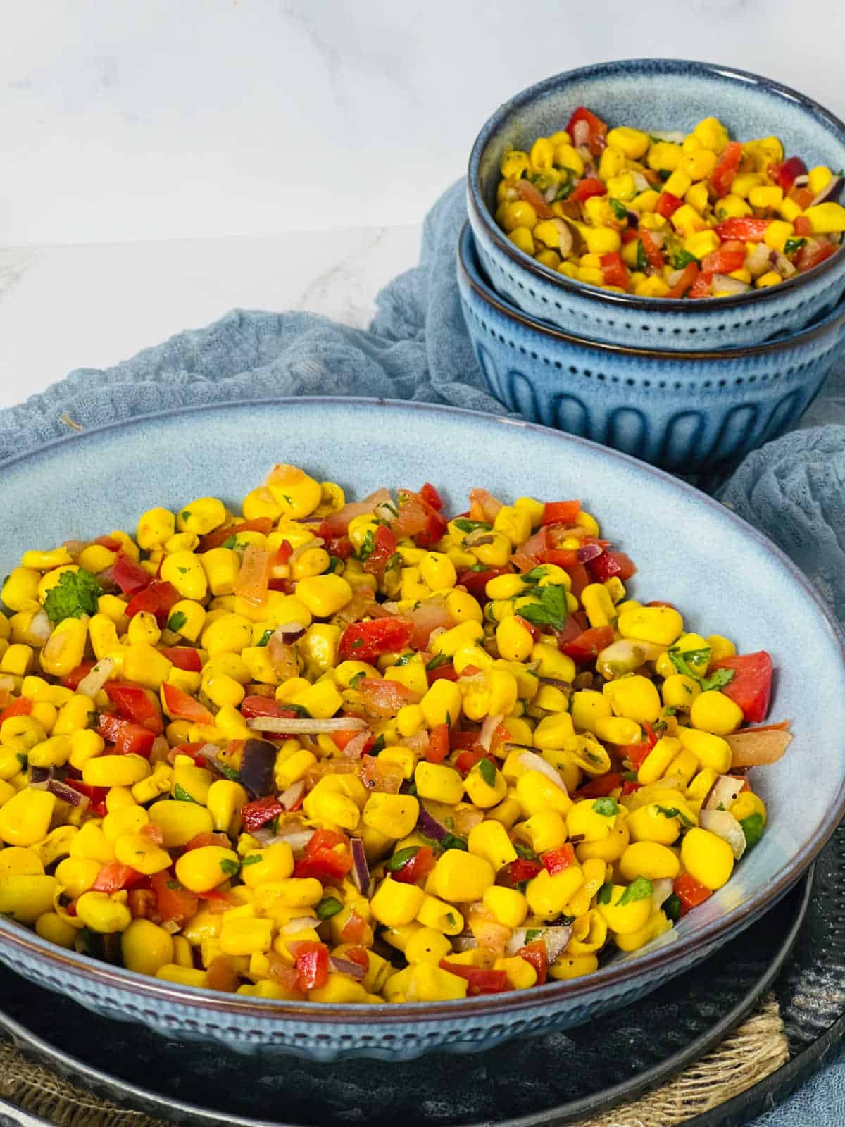 Corn Chaat Recipe (Masala Corn Salad) Easy Indian Cookbook