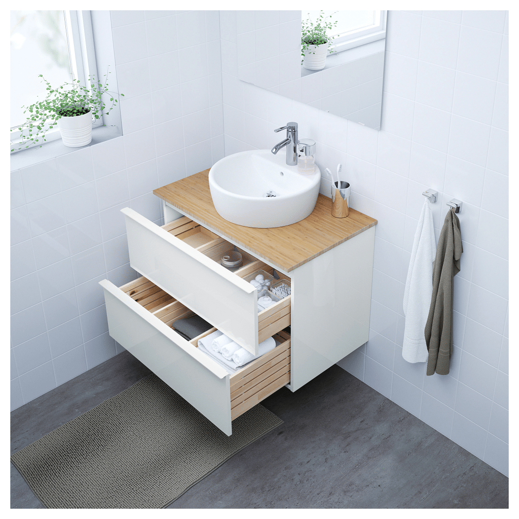 IKEA Sektion Kitchen as Bathroom Vanities Easy Installations