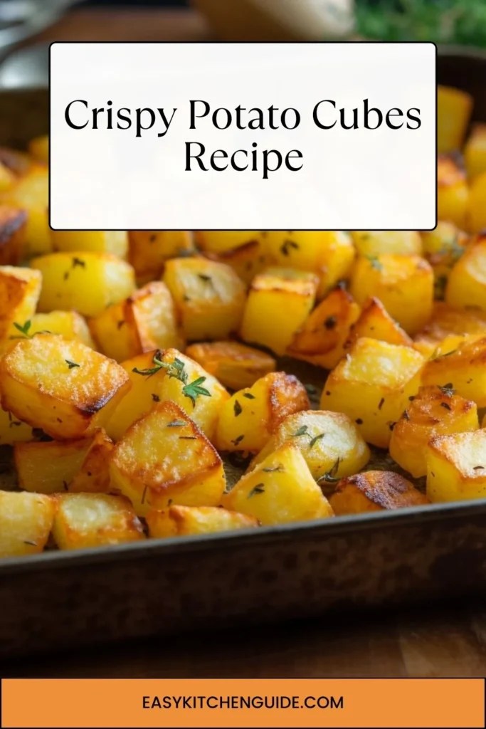Crispy Potato Cubes Recipe Easy Kitchen Guide