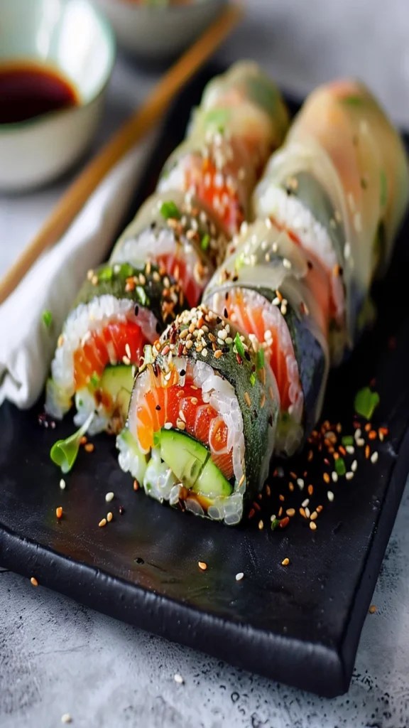 Rice Paper Sushi Roll Easy Kitchen Guide