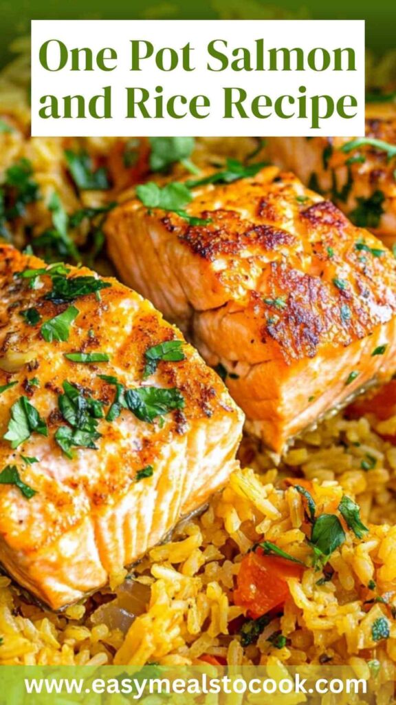 One Pot Salmon and Rice Recipe Easy Meals To Cook