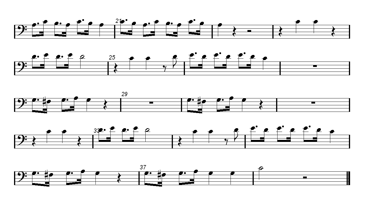 SpongeBob CLOSING THEME Song Cello Sheet music Easy Music