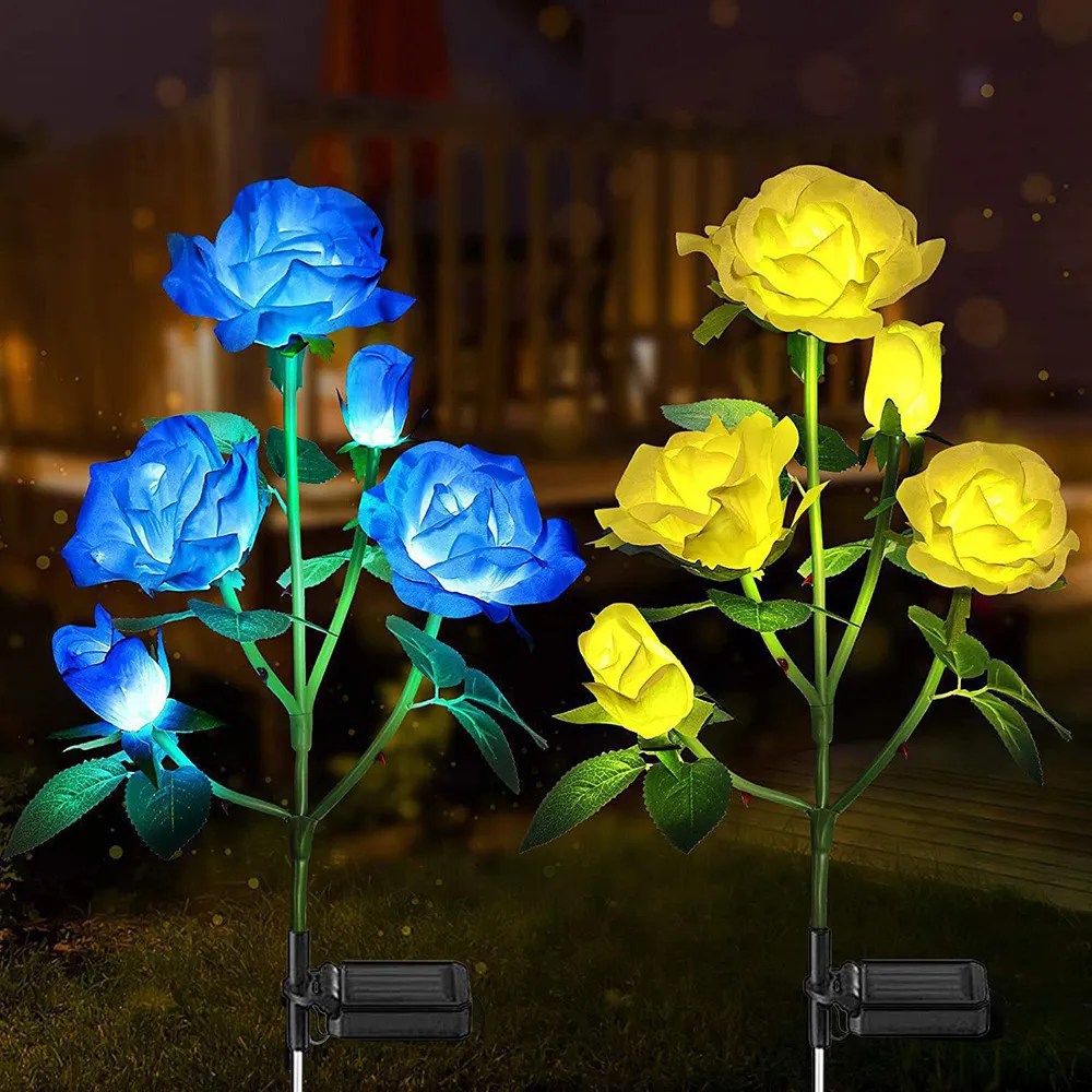 5Head Solar Rose Flower Garden Lights