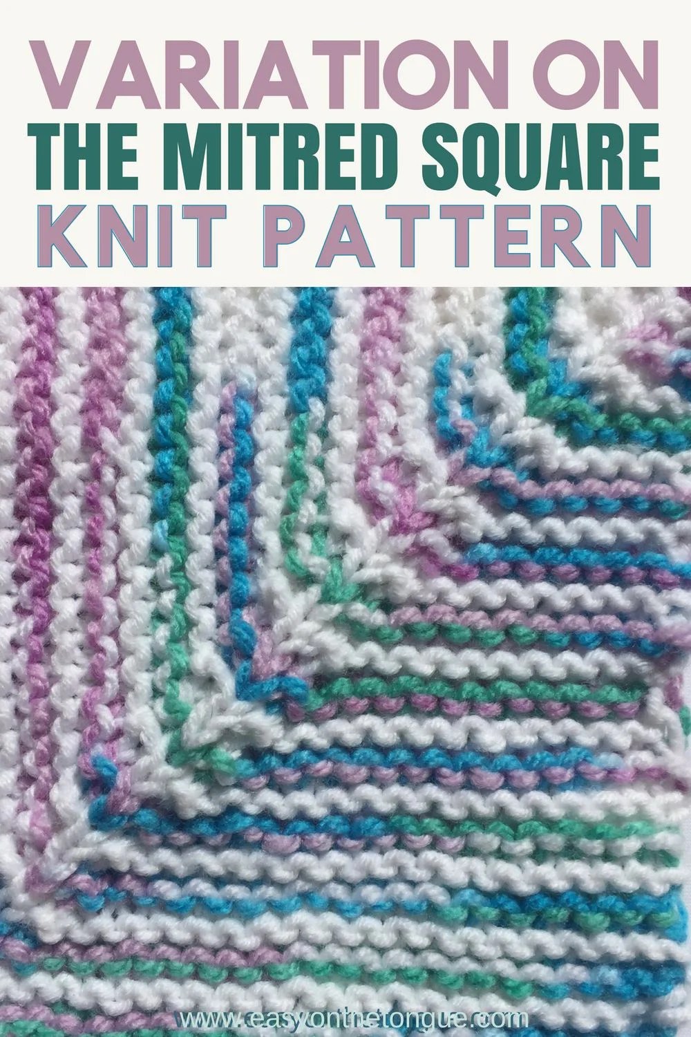 Free Easy Knit Square Pattern to Make a Quick Throw