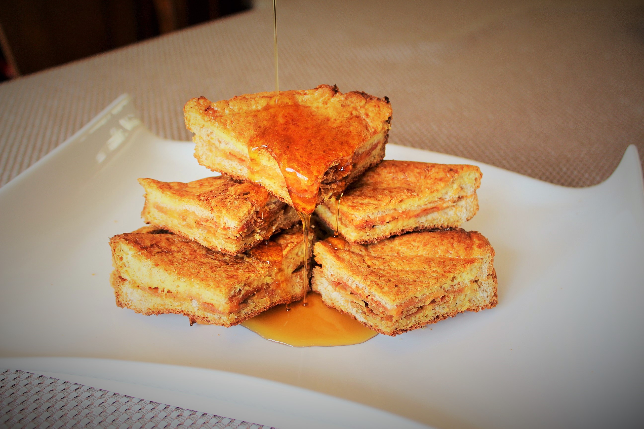 Stuffed French Toast with Bacon & Cheese Easy Peasy Eats