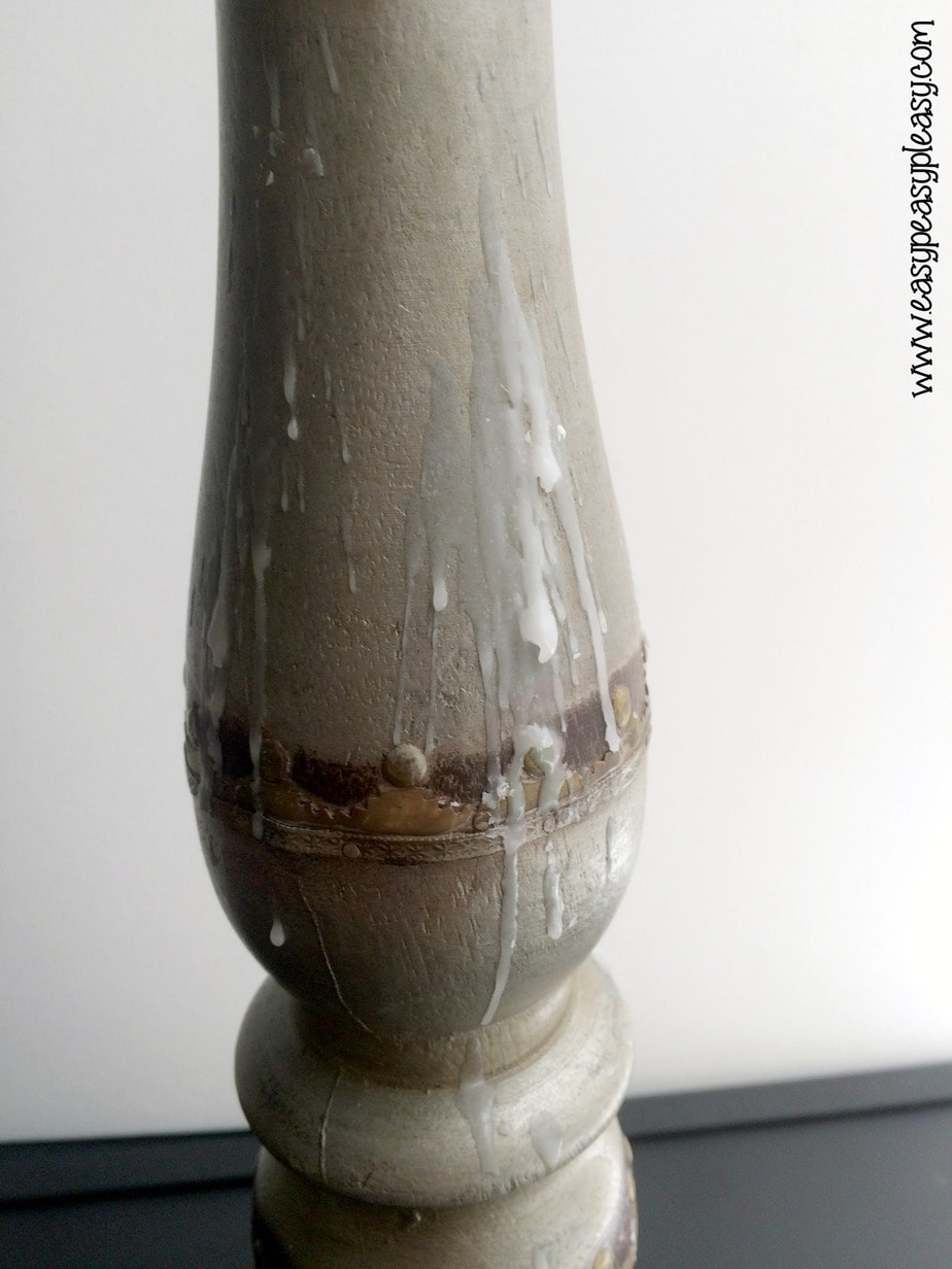 How To Transform Wax Covered Candle Holders Easy Peasy Pleasy