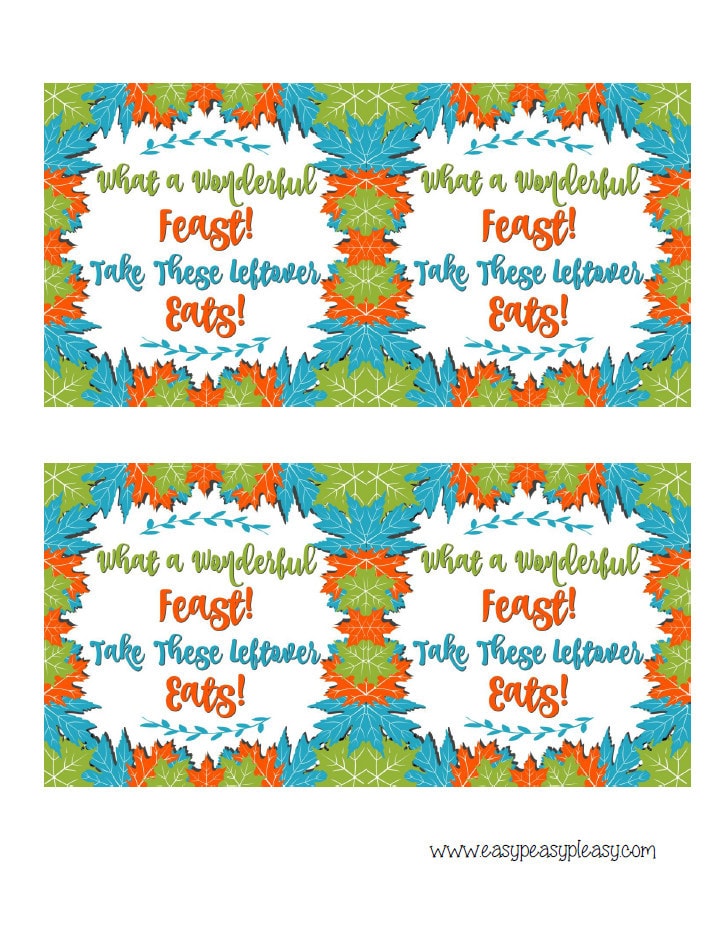 Free Printable Thanksgiving Leftovers Gift Tags Easy Peasy Pleasy Free Printable Thanksgiving Leftovers Gift Tags Easy Peasy Pleasy