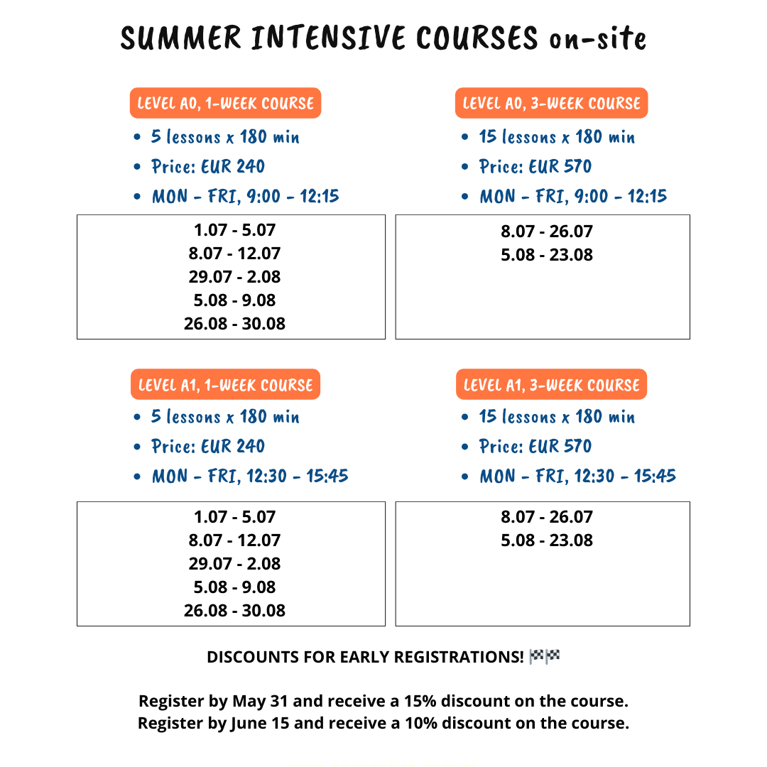 Easy Polish Poznań PRICES AND SCHEDULE