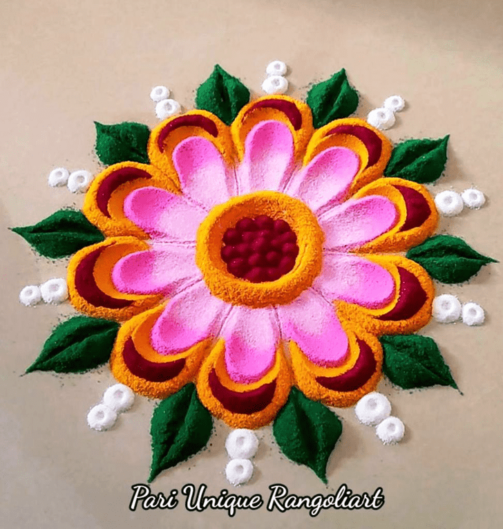 Floral Rangoli Design Images (Kolam Ideas)