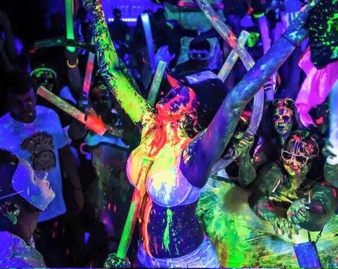 UV PAINT PARTY Club ICE Ayia Napa Easy Riders Rentals Ayia Napa