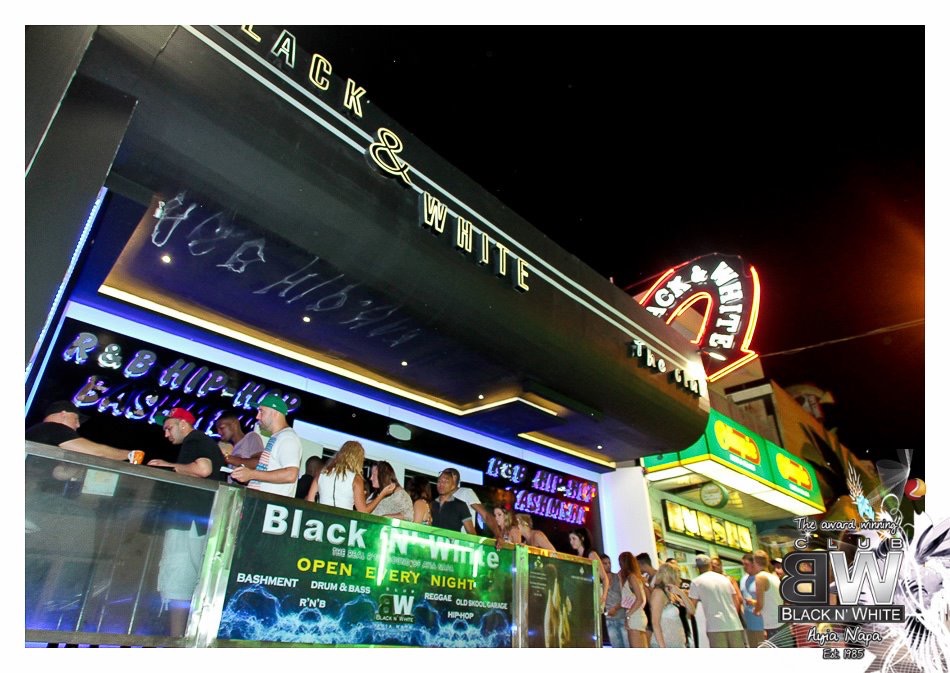 Black & white club Ayia Napa Easy Riders Rentals Ayia Napa Cyprus