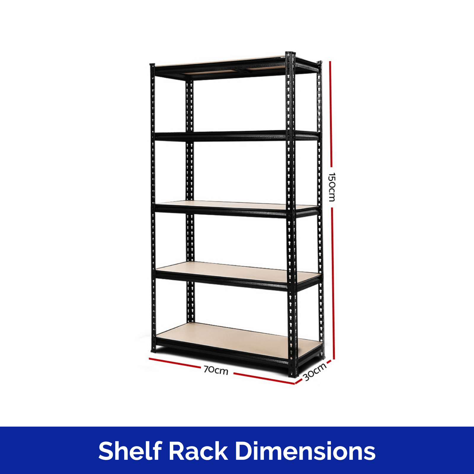 Giantz 1.5M Warehouse Racking Rack Storage Shelf Dimensions