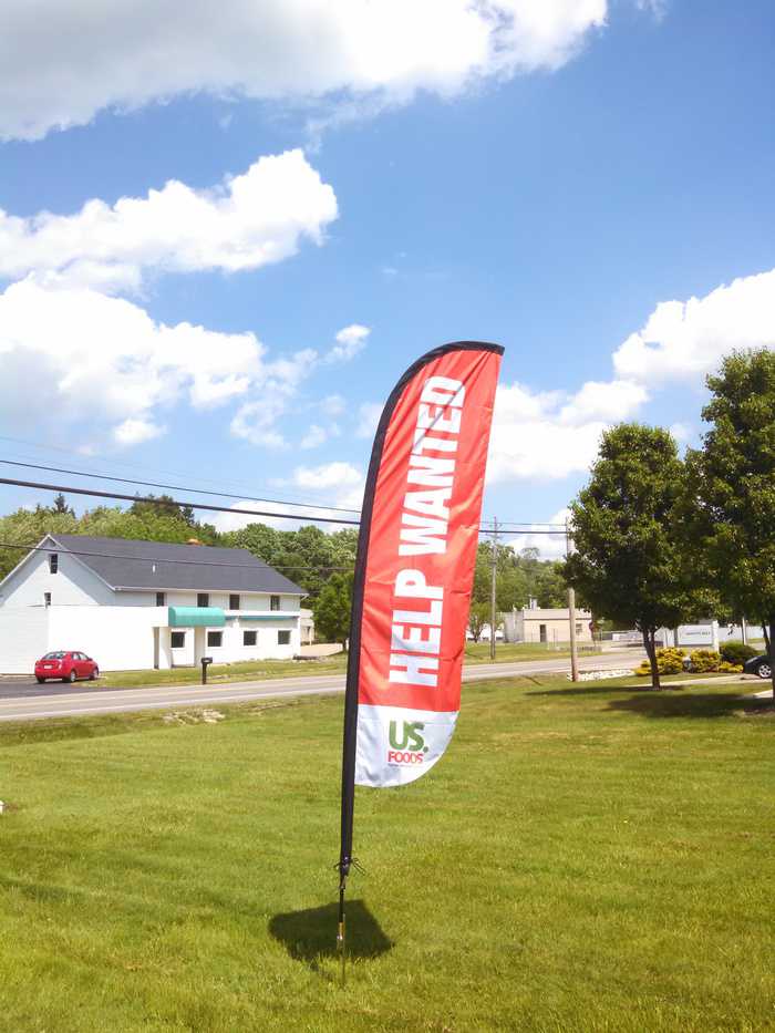 Custom Feather Flags from Easy Sign Visual Graphics in Motion