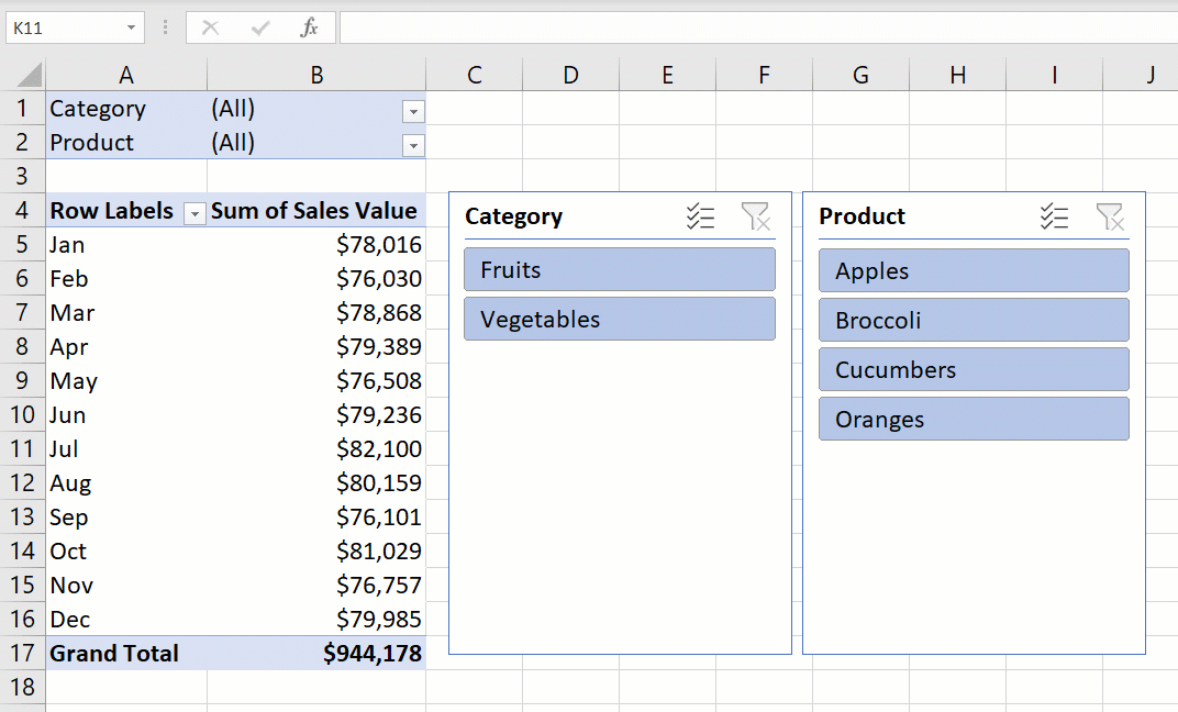 How to use a slicer in Excel Easy Simple Smart