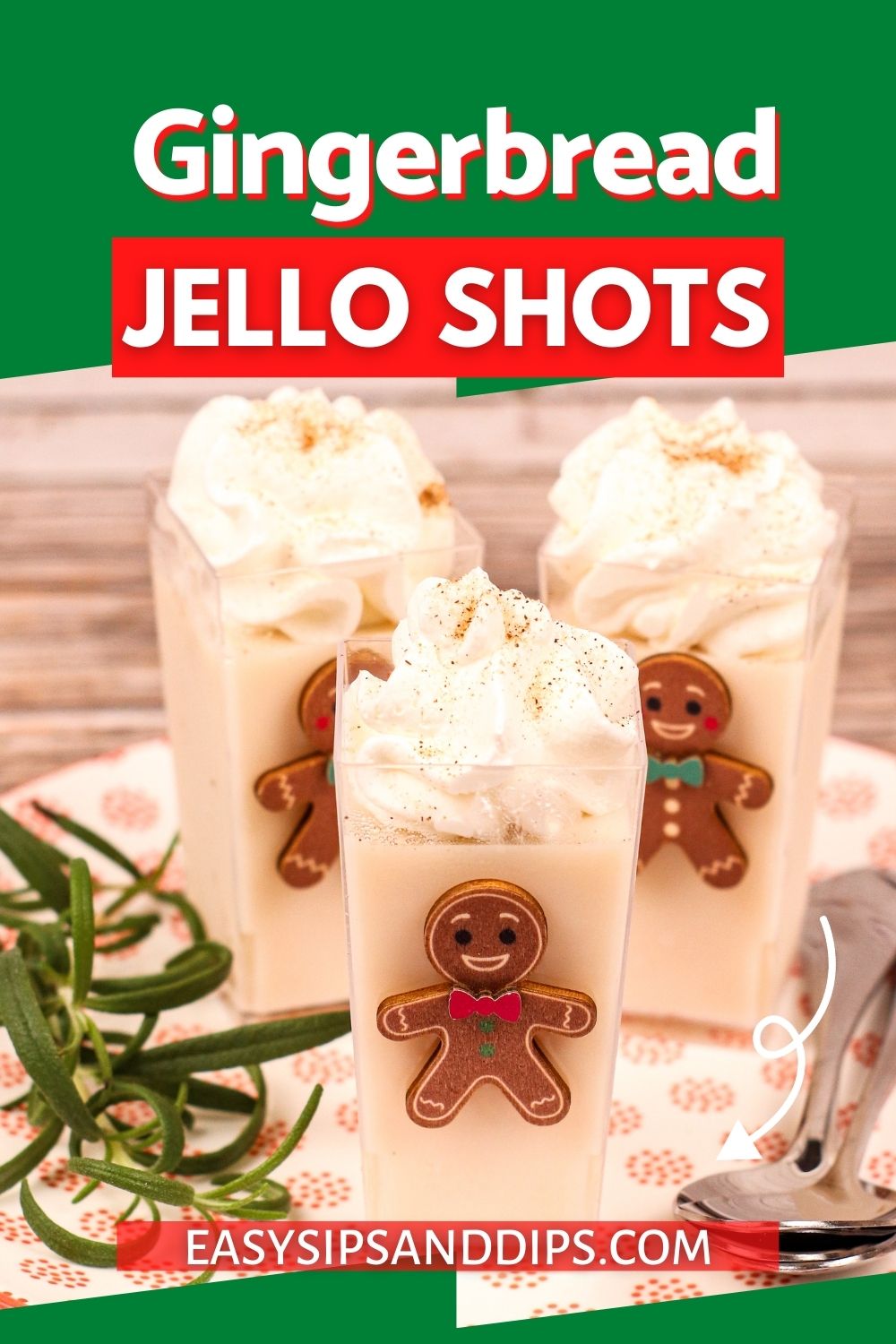 Gingerbread Jello Shots Easy Sips And Dips