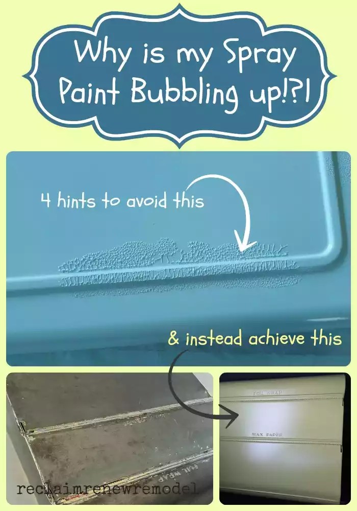 Avoiding Paint Bubbles When Using Spray Cans Easy Spray Paint