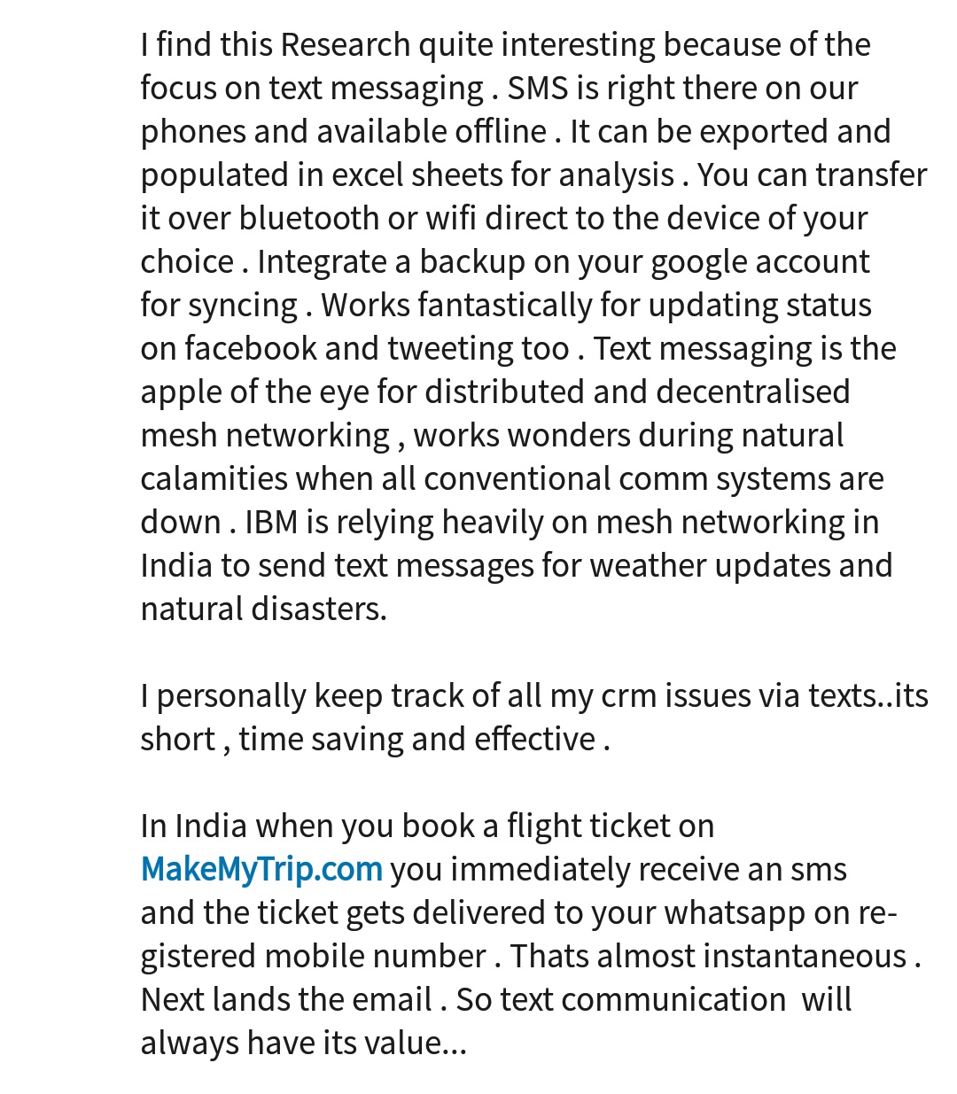 Research on Customer preference for messaging . Advanced Cyber Threat