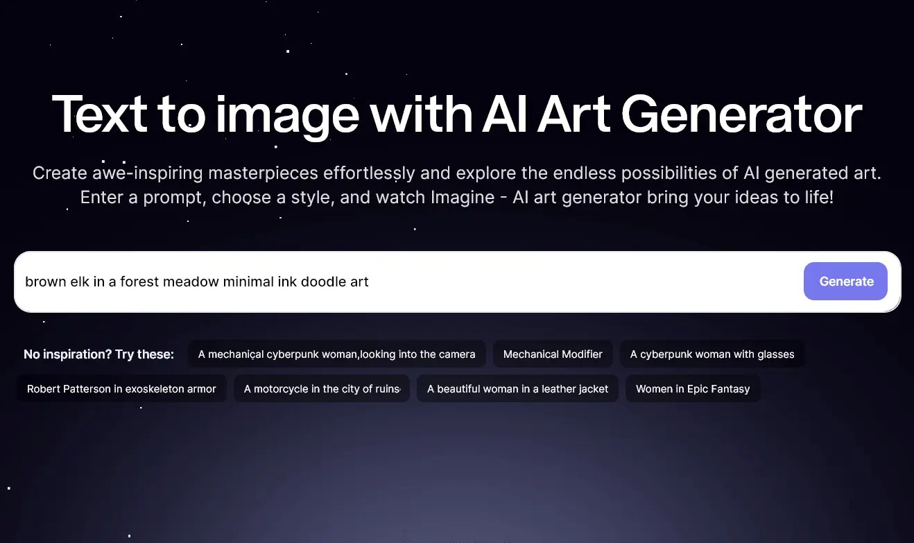 Imagine AI Art Generator Easy With AI