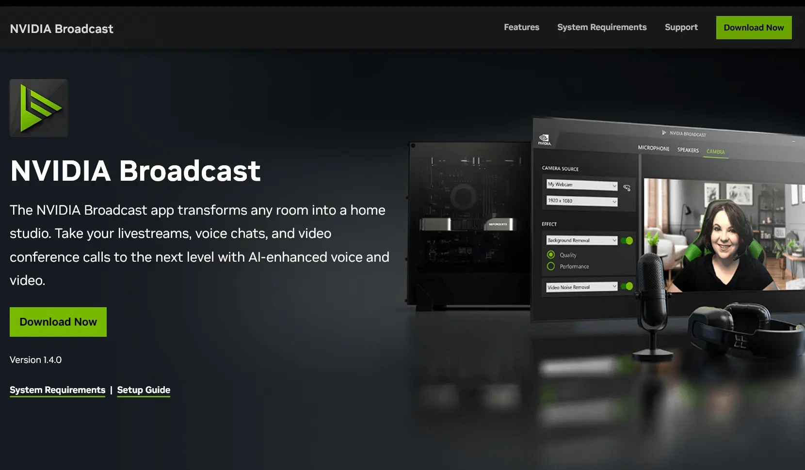 NVIDIA Broadcast AI Streaming Tools