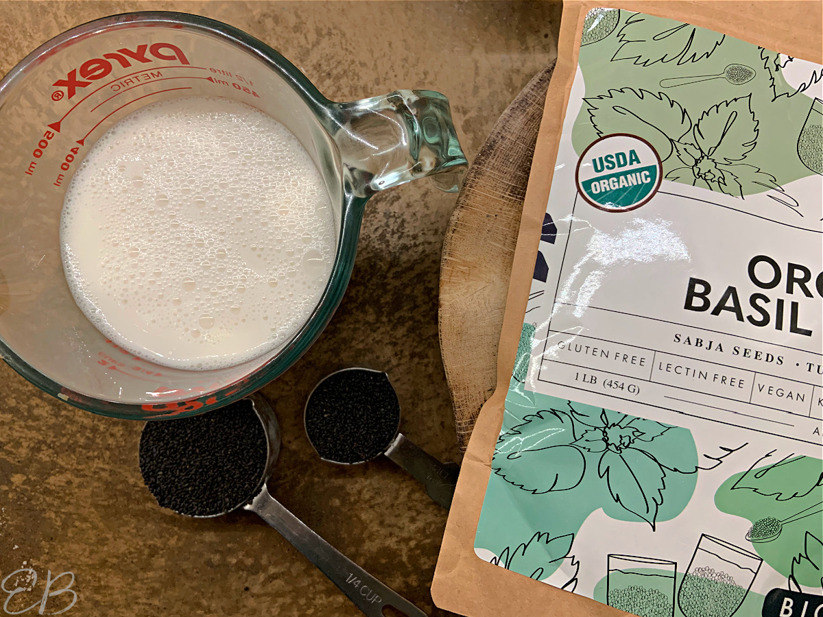 BASIL SEED Pudding (Lectinfree, high fiber) Eat Beautiful