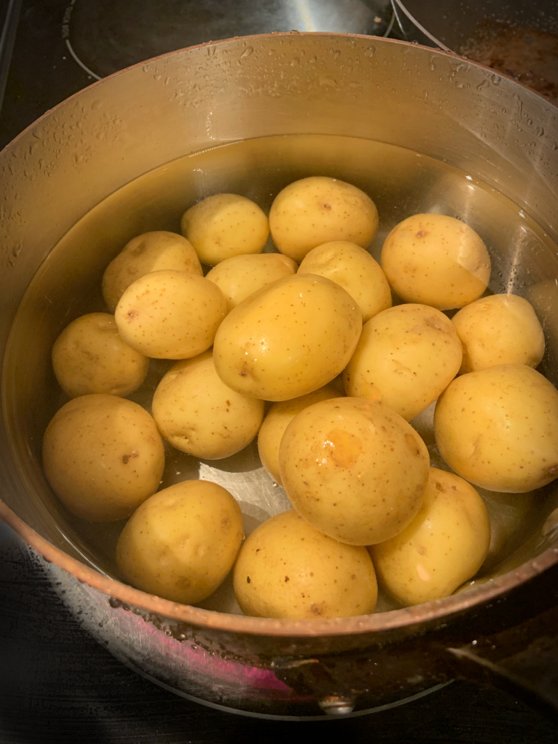 Smashed Potatoes (with resistant starch, Paleo, Whole30, Vegan