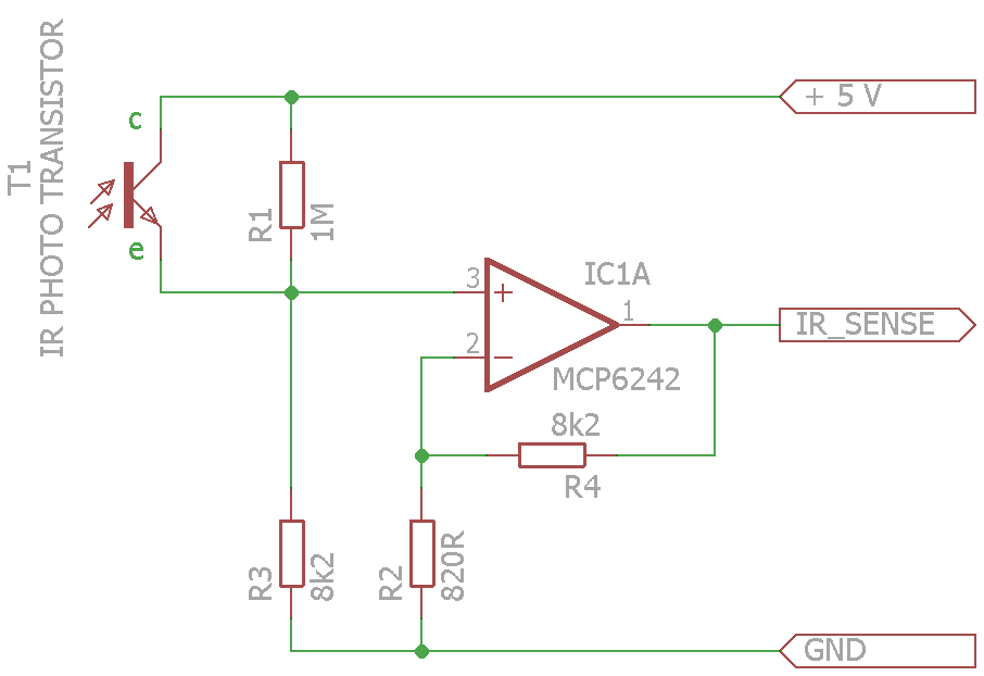 Sensing objects using Infra Red light