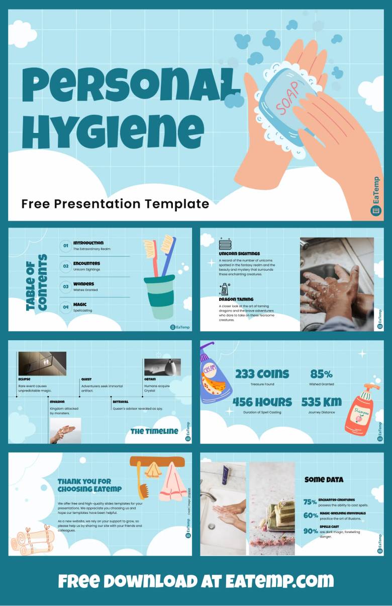 Personal Hygiene PPT Presentation Template EaTemp