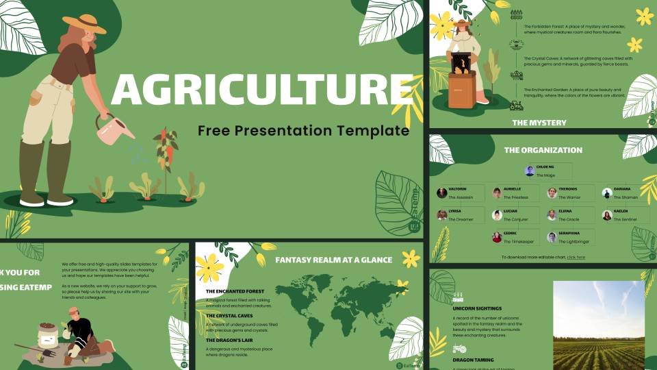 Organic Farming PPT Presentation Template EaTemp