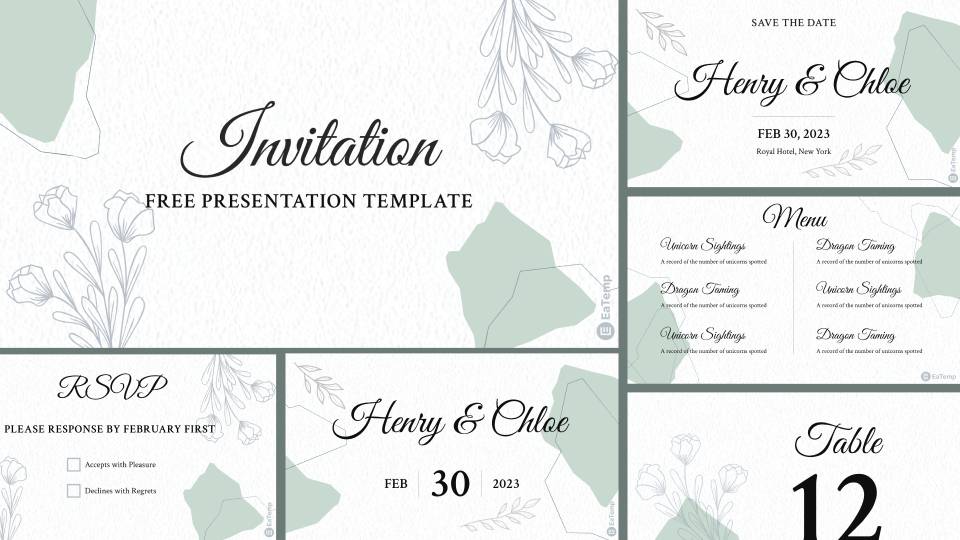 PowerPoint Invitation Template EaTemp