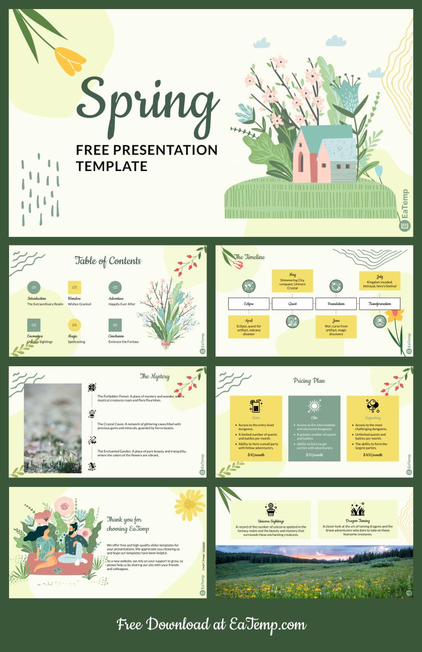 Spring PowerPoint Presentation Template & Google Slides Theme