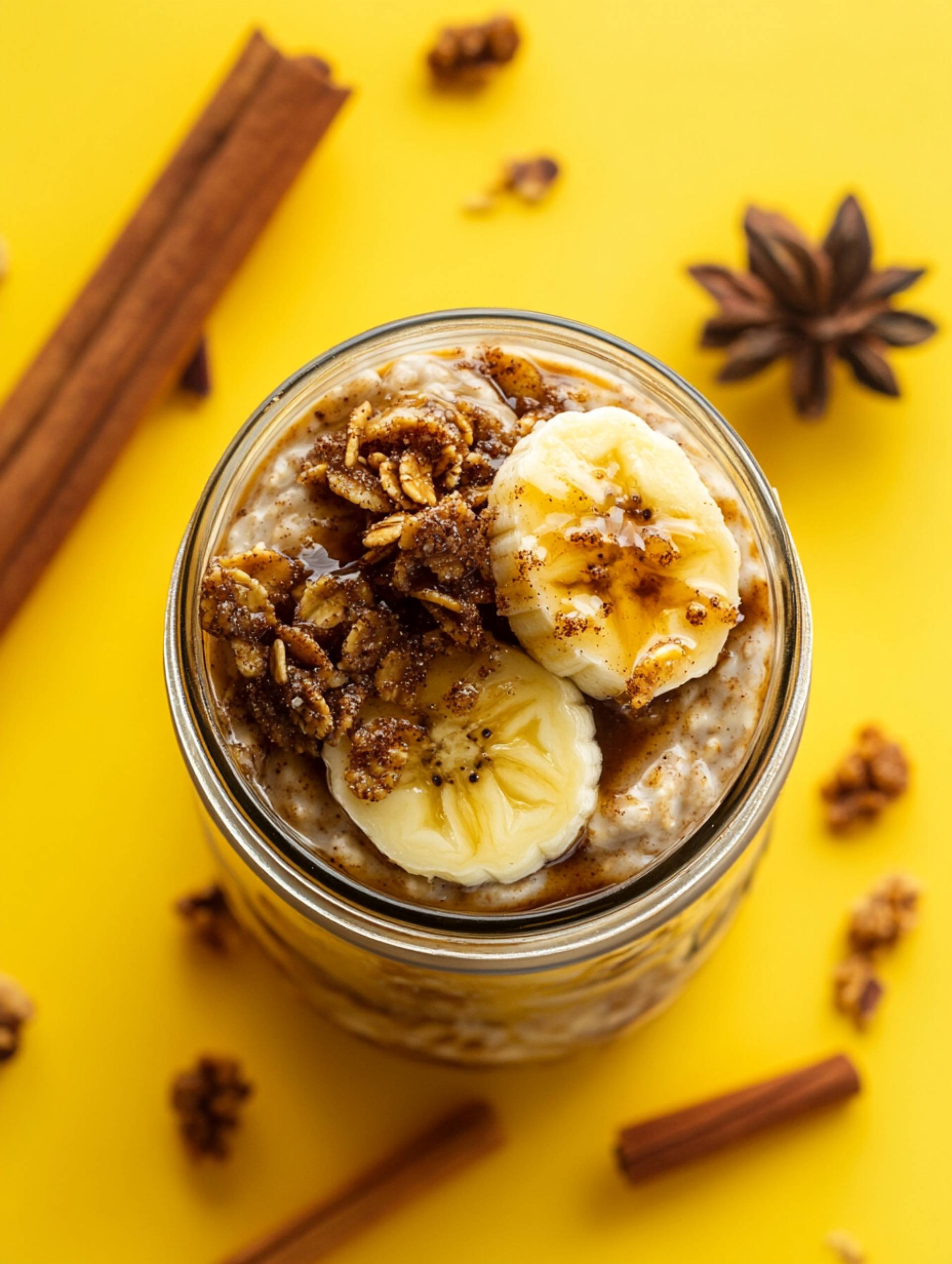 Banana Foster Overnight Oats Fit Prep