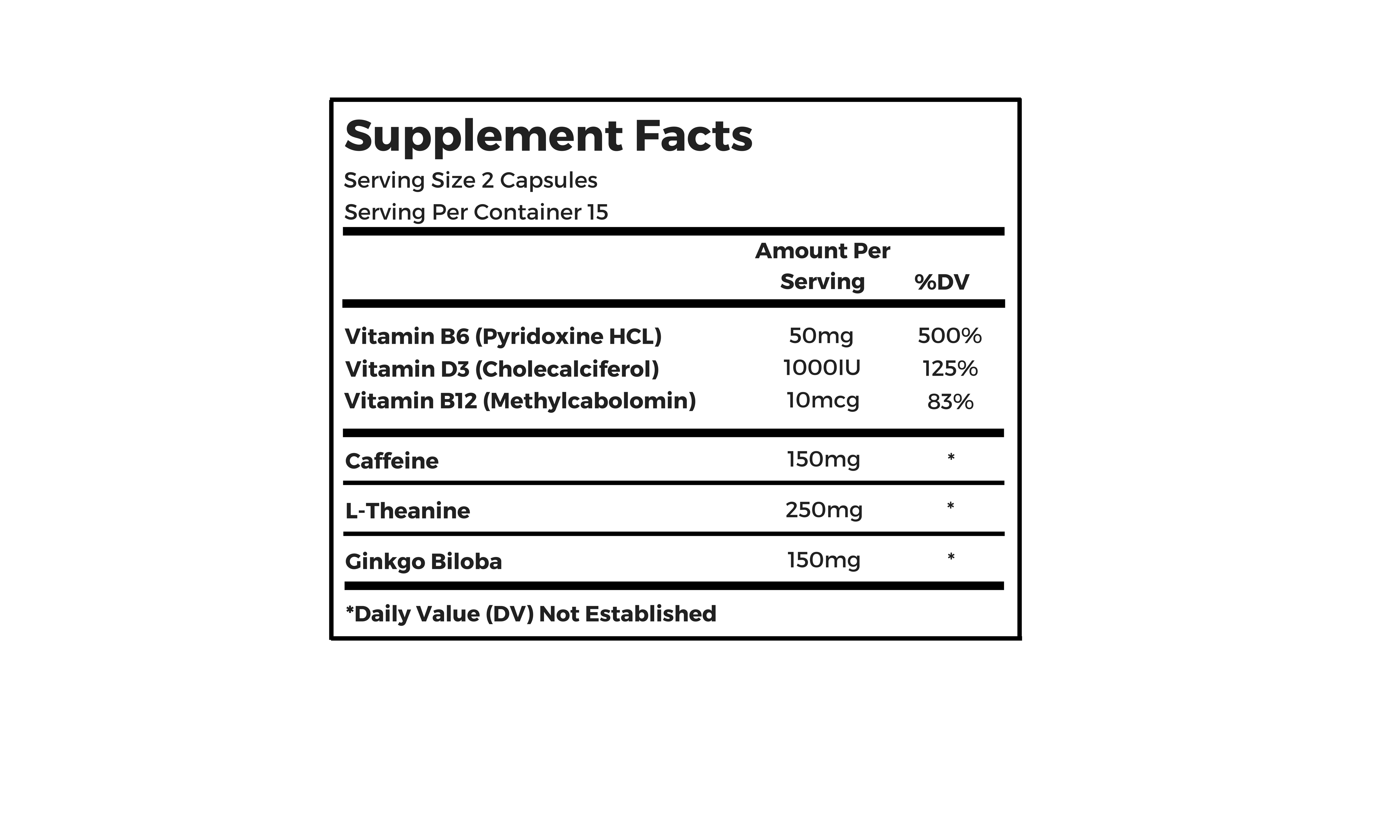 Supplement Facts (1) eAthlete Labs