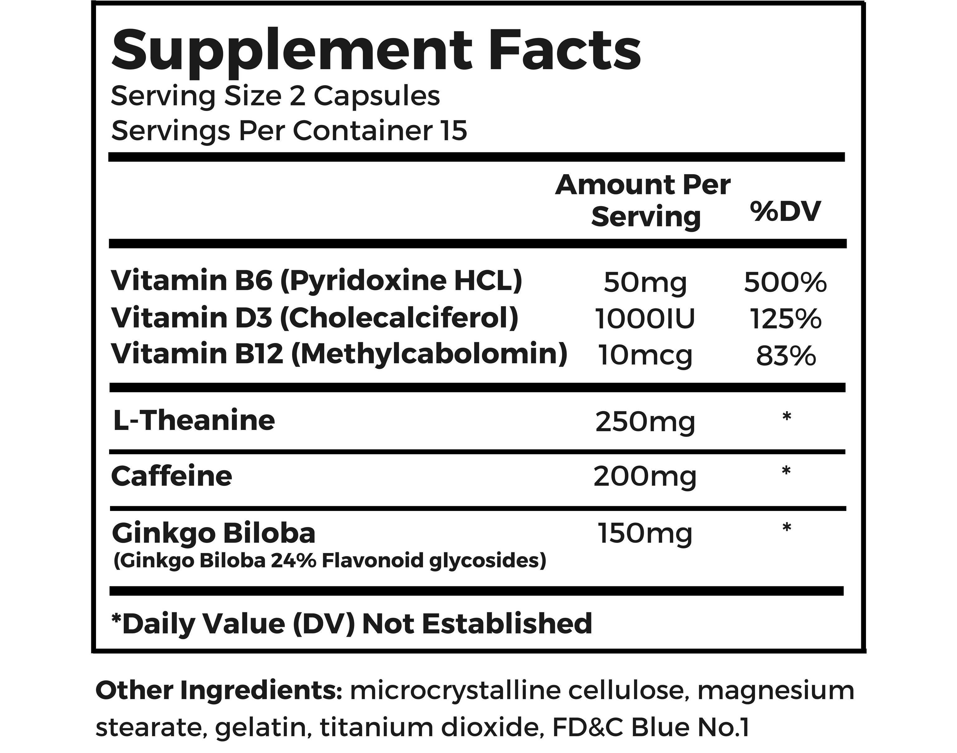 Supplement Facts (1) eAthlete Labs