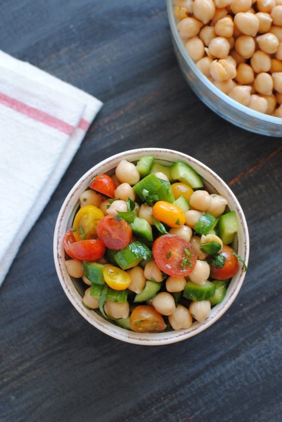 Quick Chickpea Salad and Why I Love Pulses Eating Made Easy