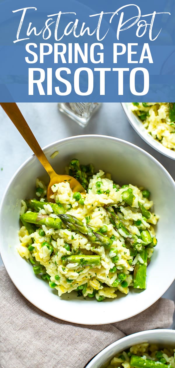Instant Pot Risotto with Asparagus and Spring Peas Eating Instantly