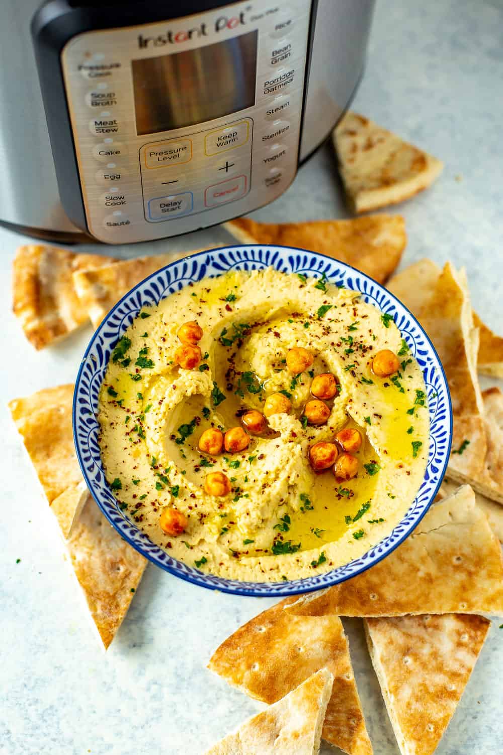 The Easiest Instant Pot Hummus Eating Instantly