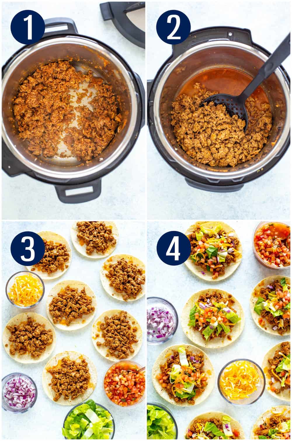 Instant Pot Ground Turkey Tacos Eating Instantly