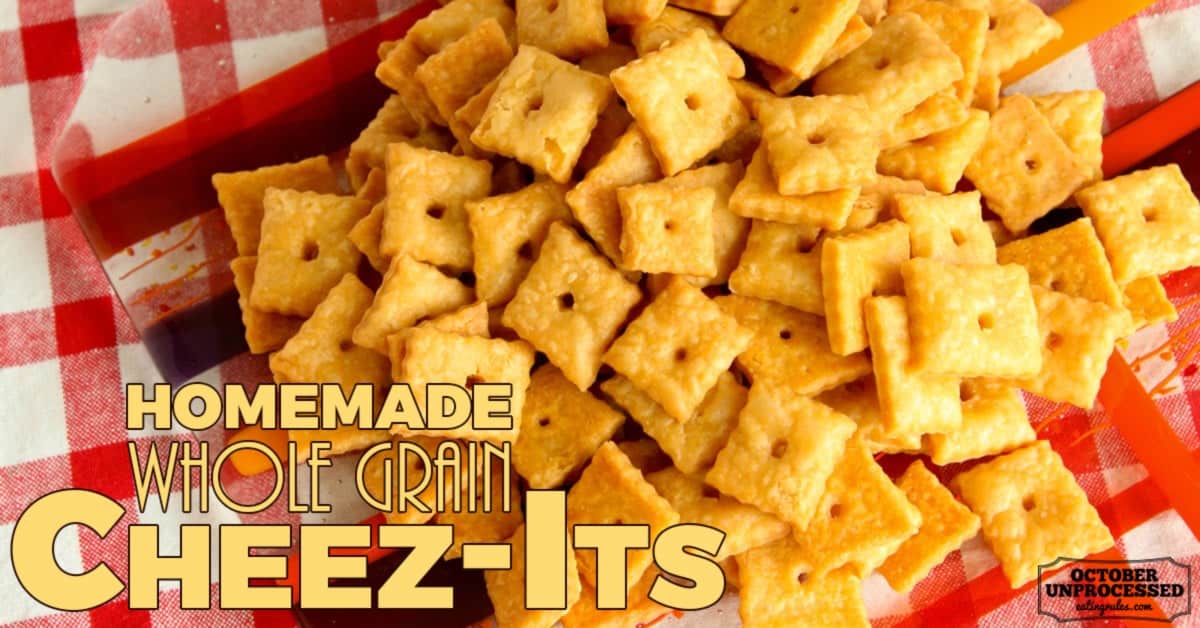 Homemade WholeWheat CheezIts
