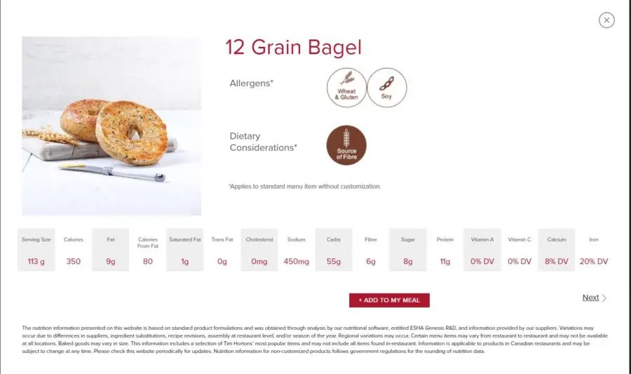Is The LCysteine In Tim Horton's Bagels Vegan?