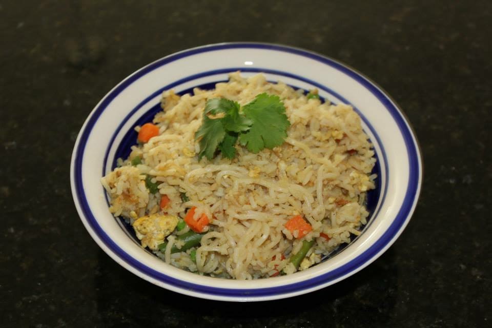 Noodles and egg fried rice Eat Light Stay Light