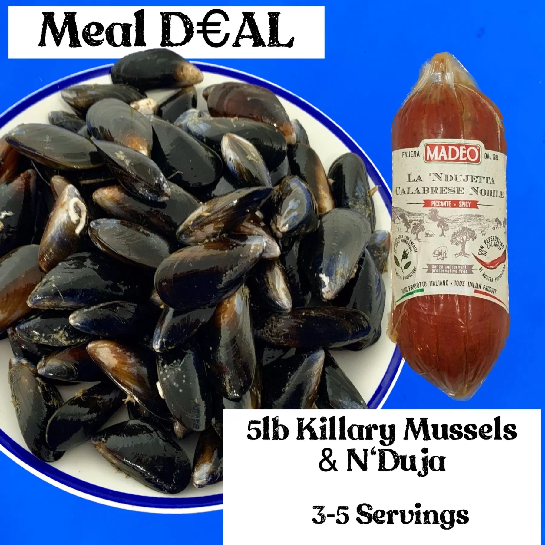 Mussels with Nduja Eat More Fish Nationwide Delivery