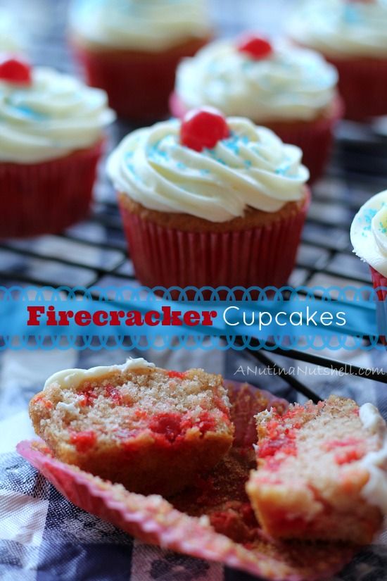 firecracker cupcakes